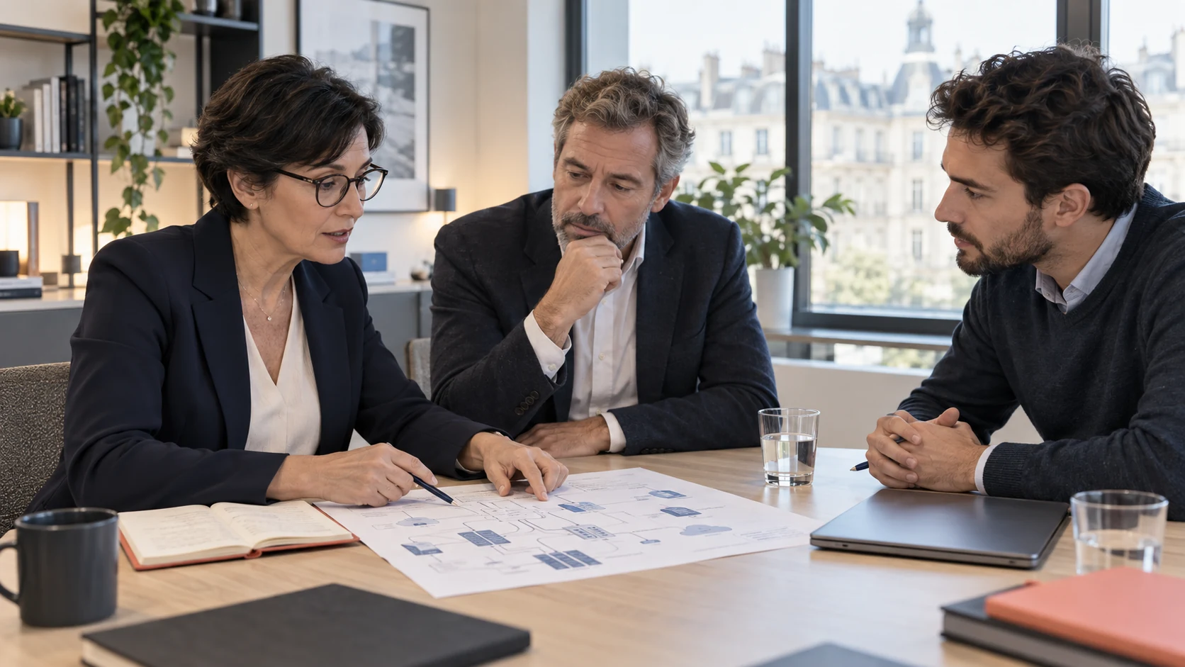 Échange et travail autour d’un projet numérique.